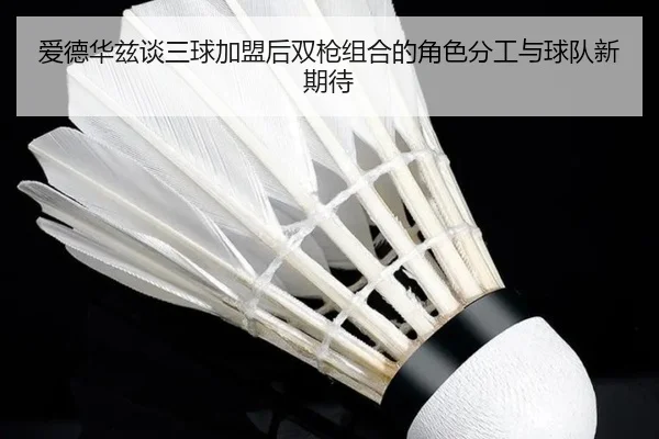 爱德华兹谈三球加盟后双枪组合的角色分工与球队新期待
